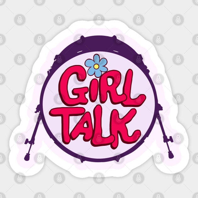 Girl Talk Drums Sticker by darklordpug